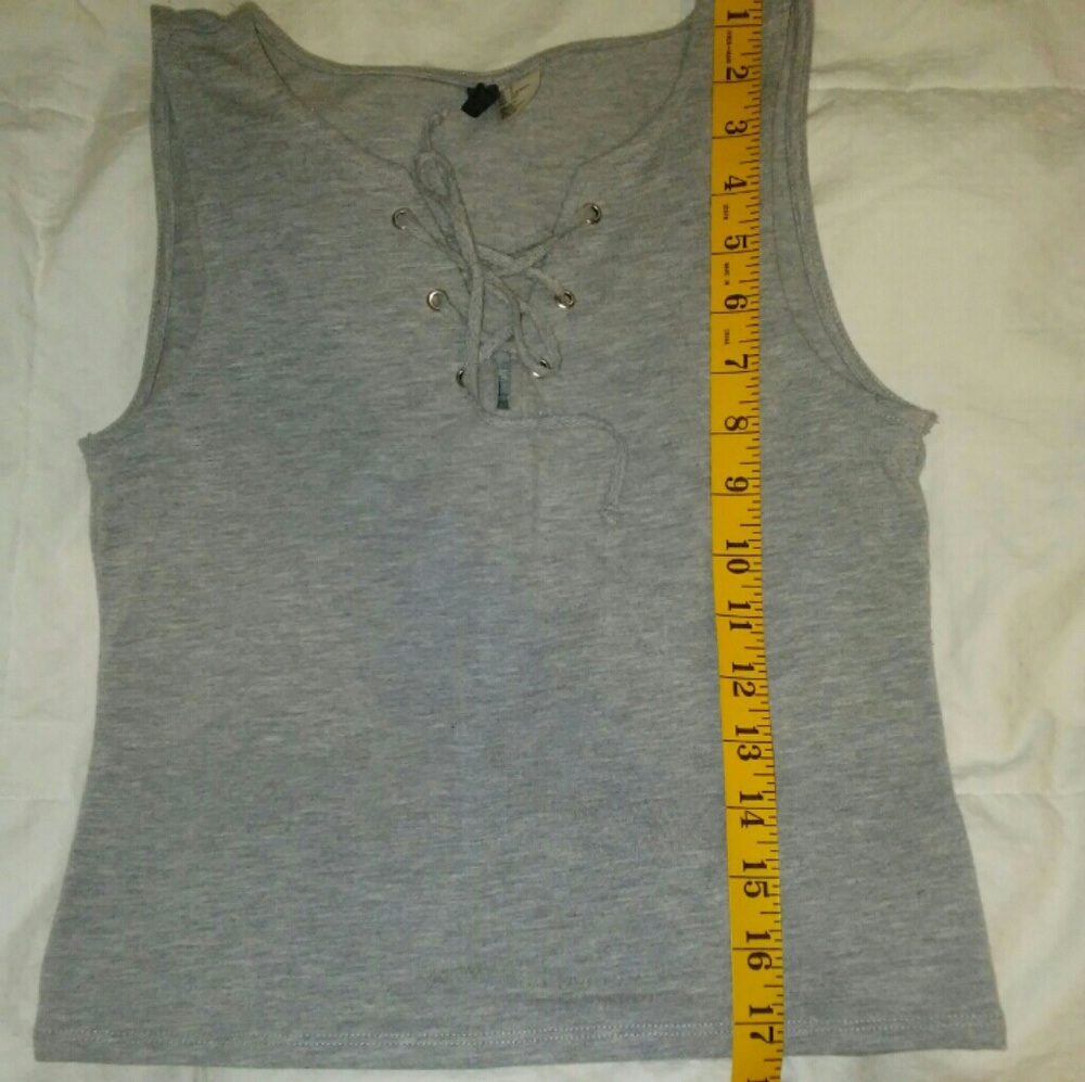 Grey crop top